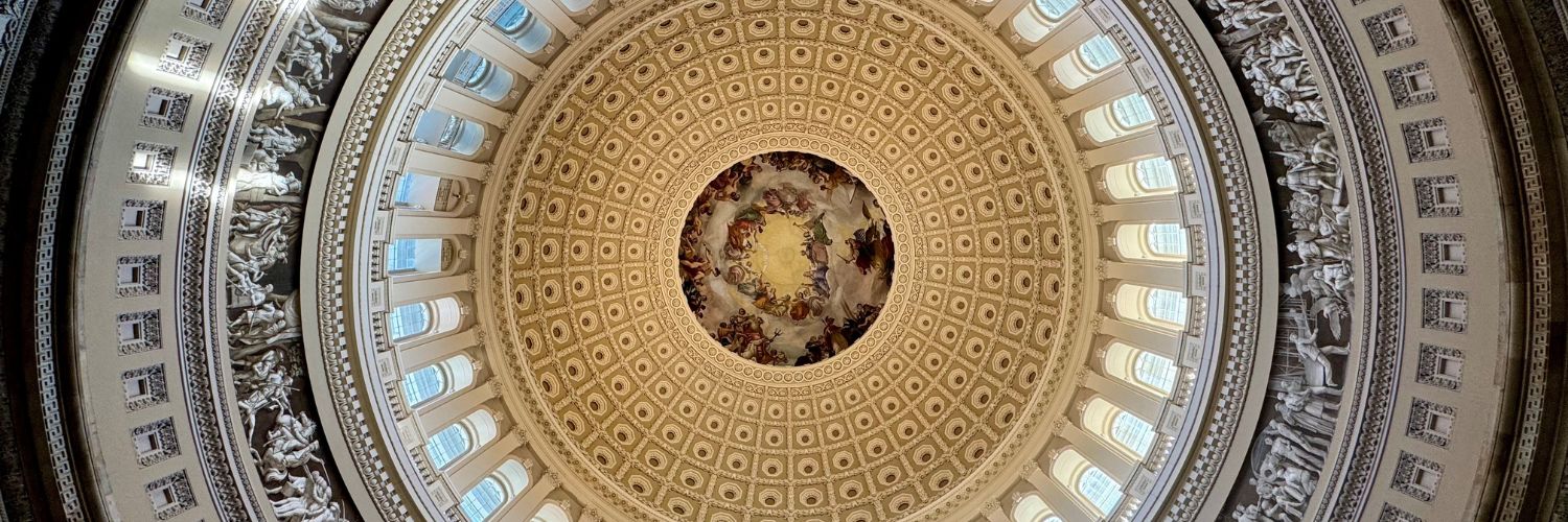 Interior of the Capitol rotunda dome